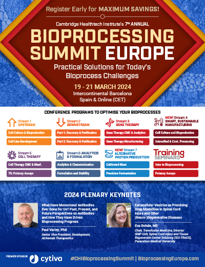 Bioprocessing Summit Europe 2023 Brochure