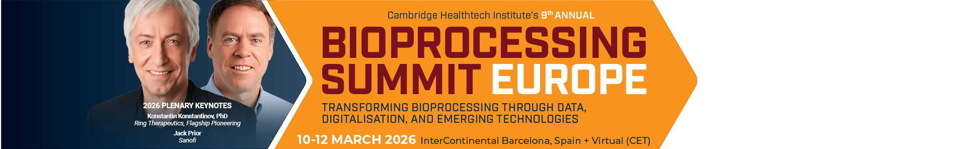 Bioprocessing Summit Europe 2026 Hero 4 Banner
